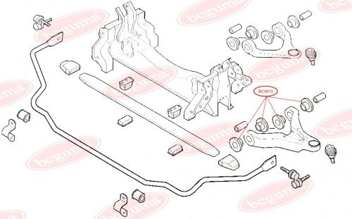 Control Arm-/Trailing Arm Bush