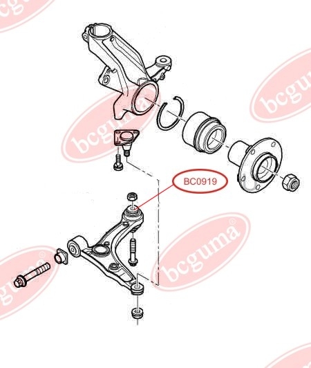 Control Arm-/Trailing Arm Bush