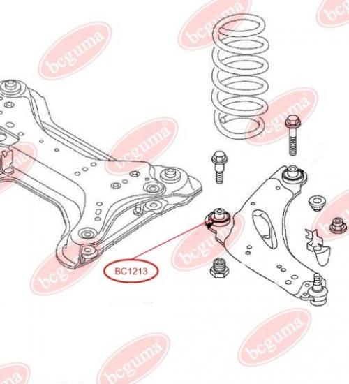 Control Arm-/Trailing Arm Bush Front, reinforced "BAD ROADS"