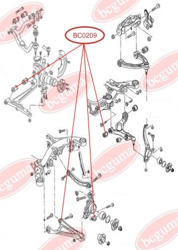 Control Arm-/Trailing Arm Bush