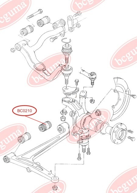 Control Arm-/Trailing Arm Bush