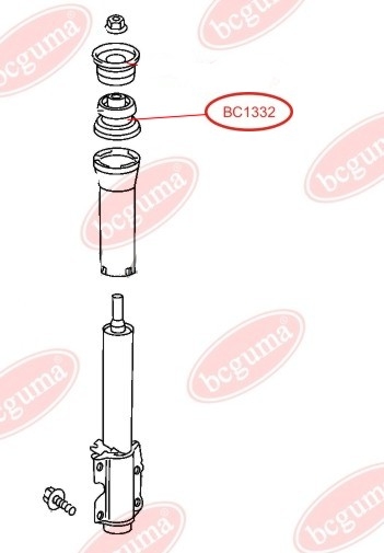 Suspension Strut Support Bearing (without bearing)