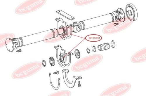 Mounting Propshaft Without bearing