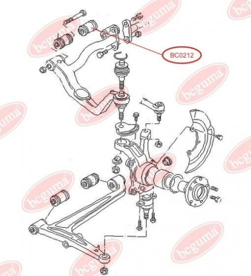 Control Arm-/Trailing Arm Bush