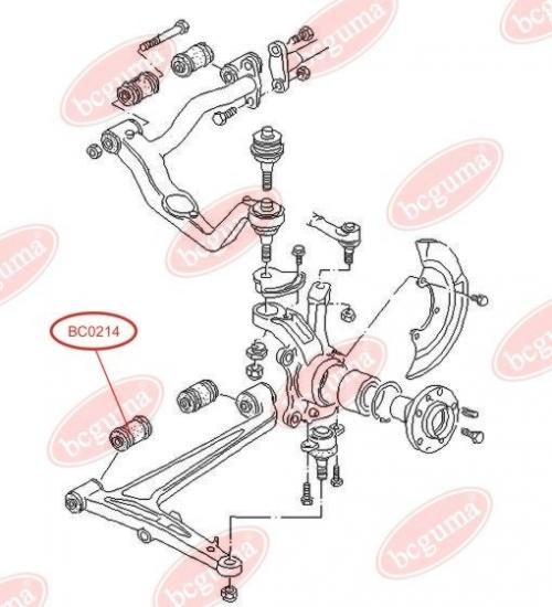 Control Arm-/Trailing Arm Bush