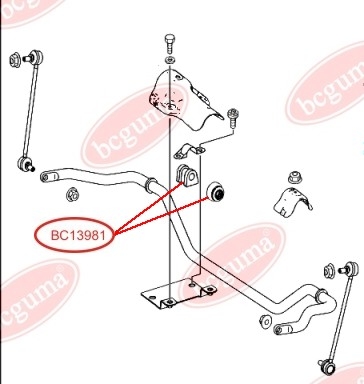 Stabiliser Mounting with Anther (BC1398 - 1pc., BC1403 - 2pc.)