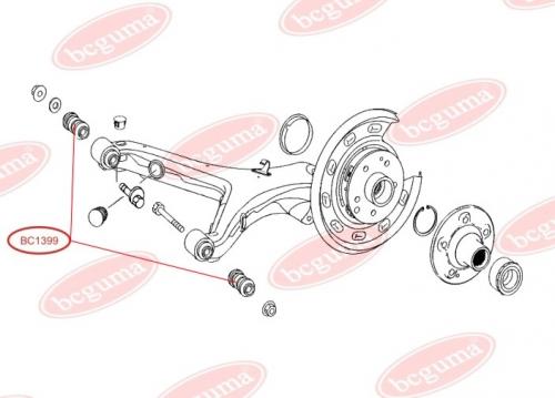 Control Arm-/Trailing Arm Bush