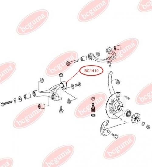 Control Arm-/Trailing Arm Bush, reinforced "BAD ROADS"