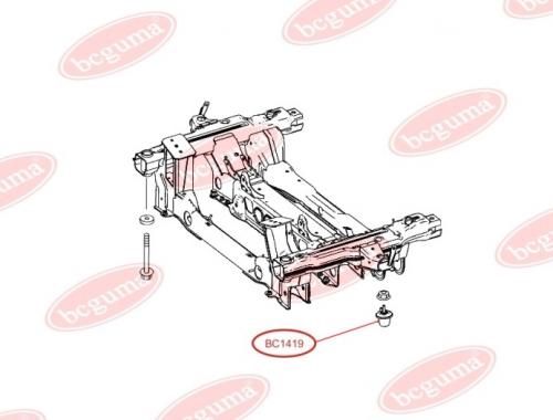 Mounting, Axle Beam