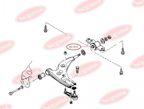 Control Arm-/Trailing Arm Bush