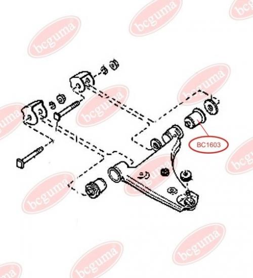 Control Arm-/Trailing Arm Bush