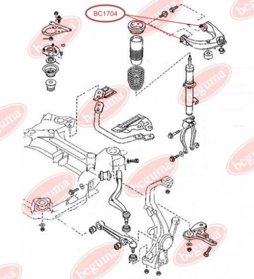 Control Arm-/Trailing Arm Bush