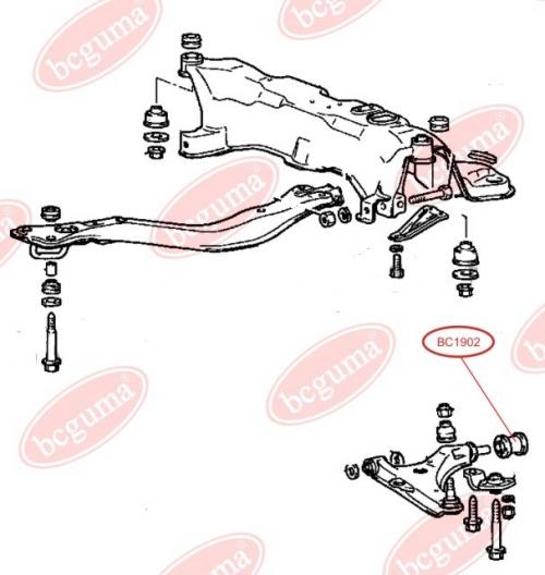 Control Arm-/Trailing Arm Bush