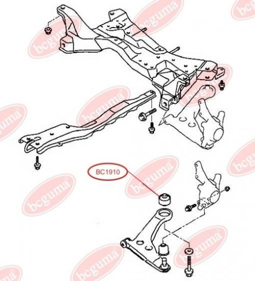 Control Arm-/Trailing Arm Bush, reinforced  "BAD ROADS"