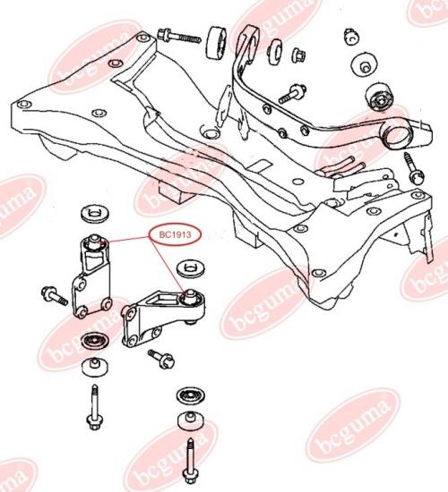 Mounting differential , reinforced "BAD ROADS"