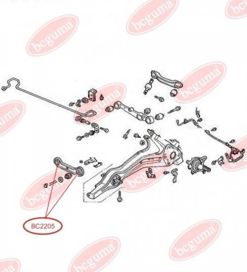 Control Arm-/Trailing Arm Bush, Top