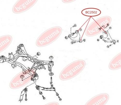 Control Arm-/Trailing Arm Bush