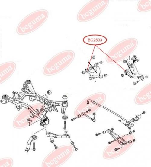 Control Arm-/Trailing Arm Bush