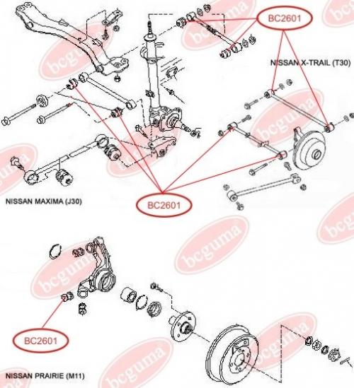 Control Arm-/Trailing Arm Bush