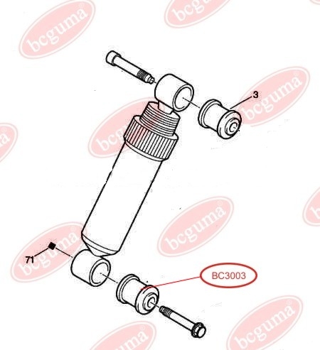 Bushing, shock absorber