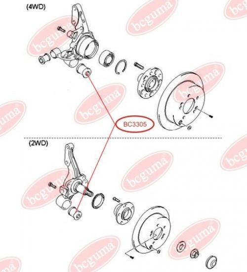 Control Arm-/Trailing Arm Bush