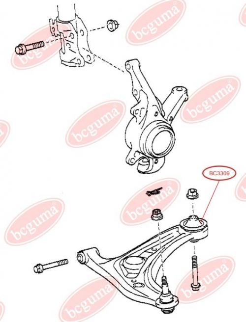 Control Arm-/Trailing Arm Bush