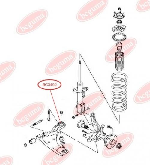 Control Arm-/Trailing Arm Bush