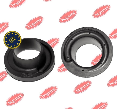 Rear Lower Spring Rubber Suspension Cups Pair Genuine, reinforced "BAD ROADS"