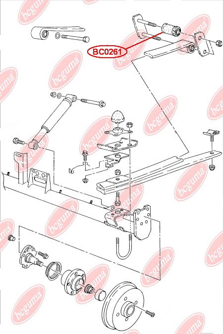 Leaf Spring Bush, Rear