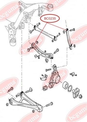 Control Arm-/Trailing Arm Bush