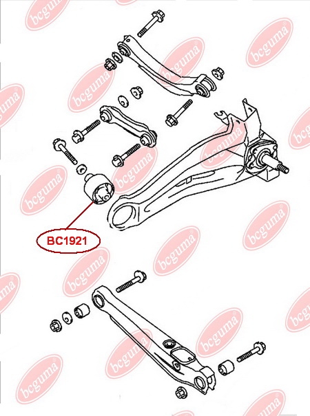 Control Arm-/Trailing Arm Bush, reinforced "BAD ROADS"