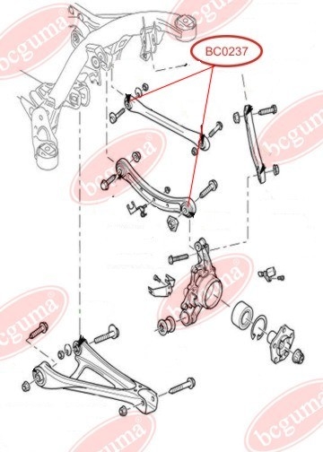 Control Arm-/Trailing Arm Bush, Front