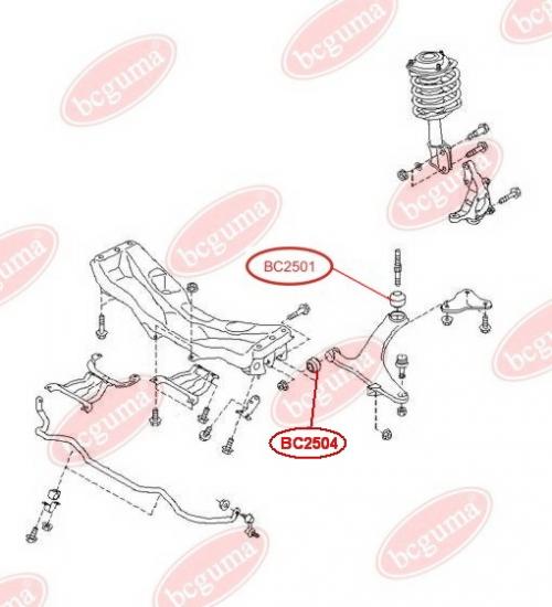 Control Arm-/Trailing Arm Bush