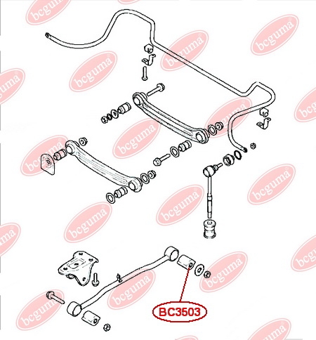 Control Arm-/Trailing Arm Bush