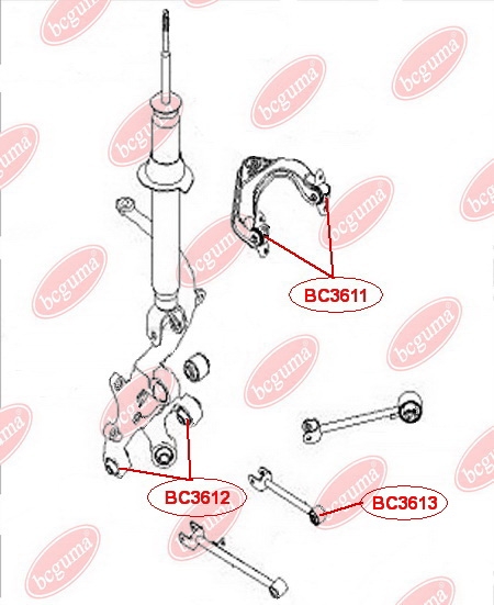 Control Arm-/Trailing Arm Bush