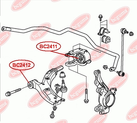 Control Arm-/Trailing Arm Bush