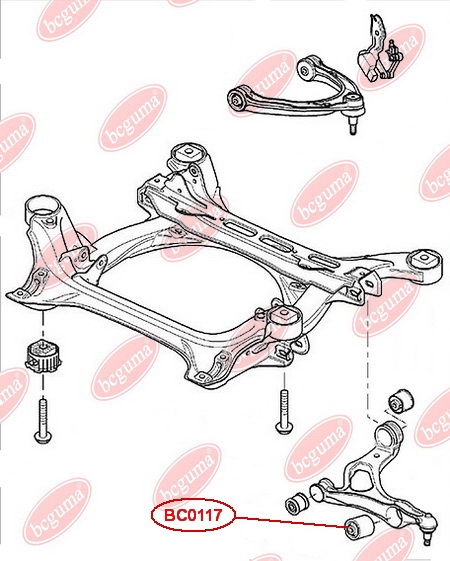 Control Arm-/Trailing Arm Bush