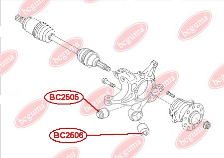 Control Arm-/Trailing Arm Bush