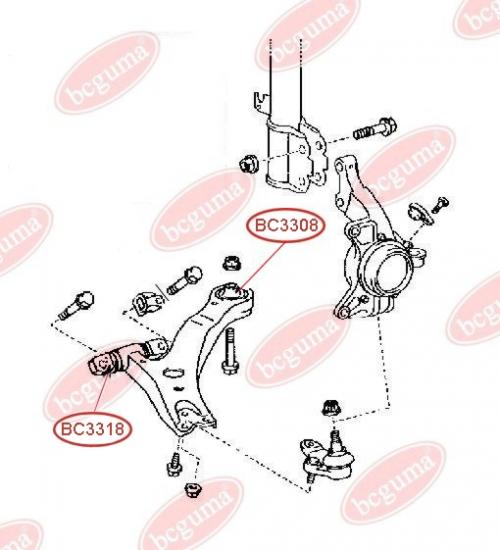 Control Arm-/Trailing Arm Bush