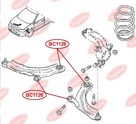 Control Arm-/Trailing Arm Bush