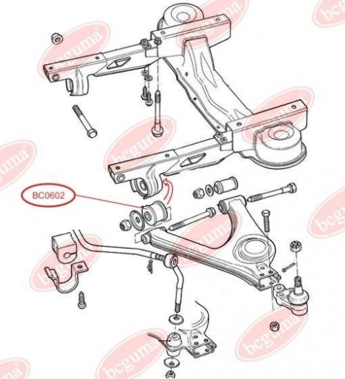 Control Arm-/Trailing Arm Bush (wide)