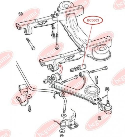 Control Arm-/Trailing Arm Bush (average)