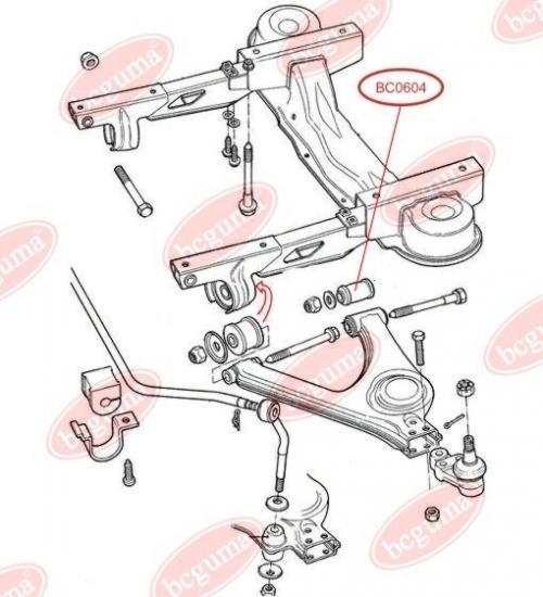 Control Arm-/Trailing Arm Bush (long)